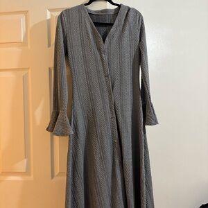 Long sleeve button down dress / cardigan.